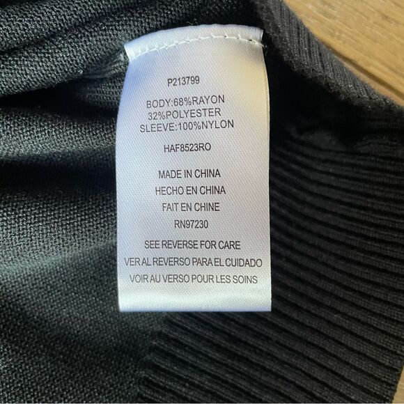 Absolutely Famous Embroidered Floral Puff Sleeve Women's Sweater (Size S) - Picture 9 of 11